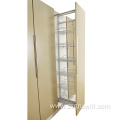 Kitchen multi-person pull-out high cabinet storage basket